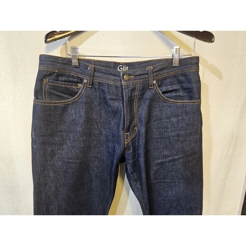 Gilded‎ Age & Co Gild Collection Clean Edge Indigo Jeans Men 32x34